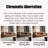Brown Genuine Leather Modular Sofa cushion couch