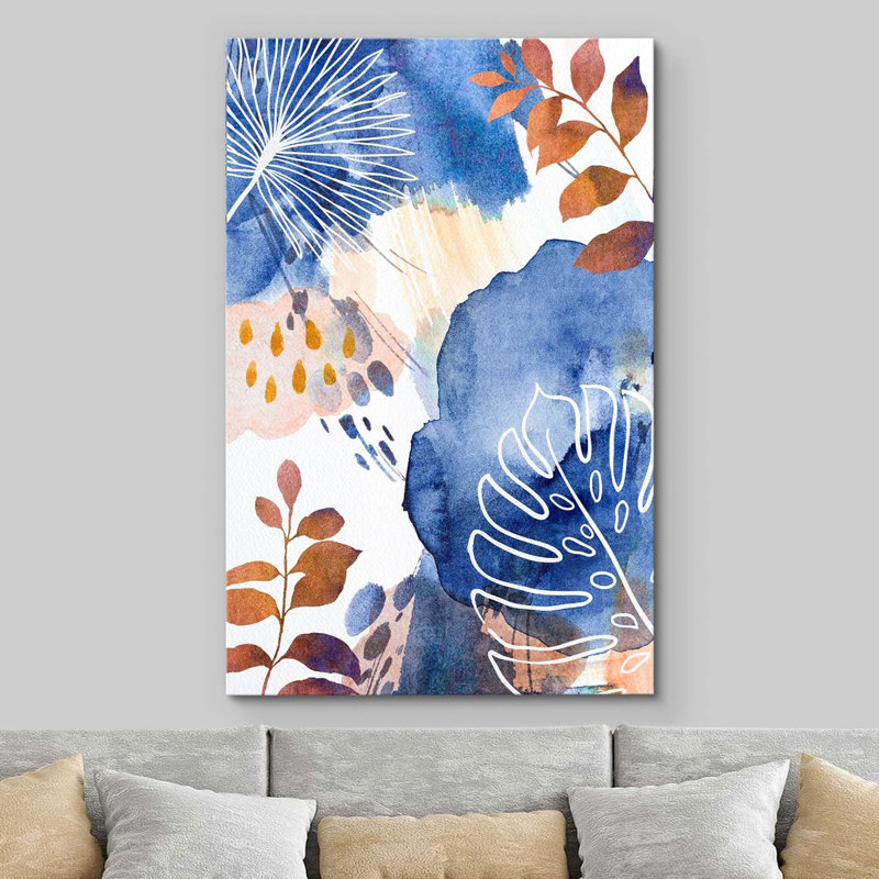 IDÉE4WALL, reproduction sur toile, motif de lanternes abstraites, nature, illustrations, art moderne, décoration, botanique, nature sauvage pour le salon, la chambre à coucher, le bureau CFV-A09-2208