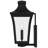 Graysie Earth Black Outdoor Wall Lantern-1192770115-1192770116