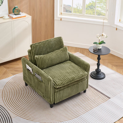 fauteuils d'appoint avec un coussin et une poche latérale