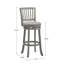 Tabouret de bar et de comptoir pivotant Jovie-219737334-219737328-219737330