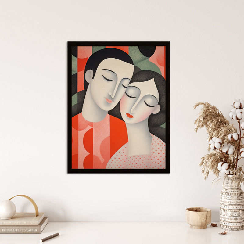 Squeeze Me Tight Couple In Love - Single Picture Frame Print