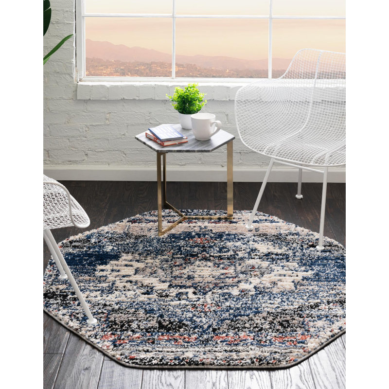 Tucson Geometric Indoor Rug, Octagon 4' x 4'