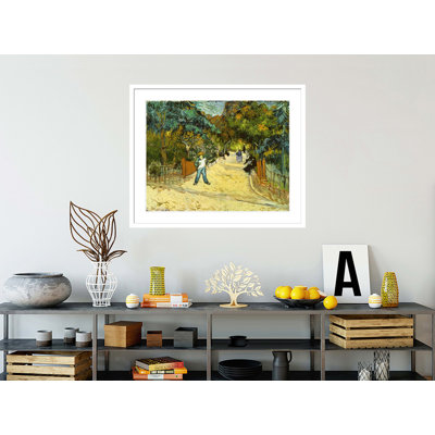 Entrée des jardins publics à Arles par Vincent van Gogh, impression giclée encadrée