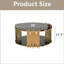 Table basse circulaire en acier inoxydable