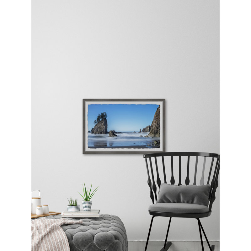 Pacific Coastline - Single Picture Frame Painting, 20 cm H x 30 cm W x 3.81 cm D