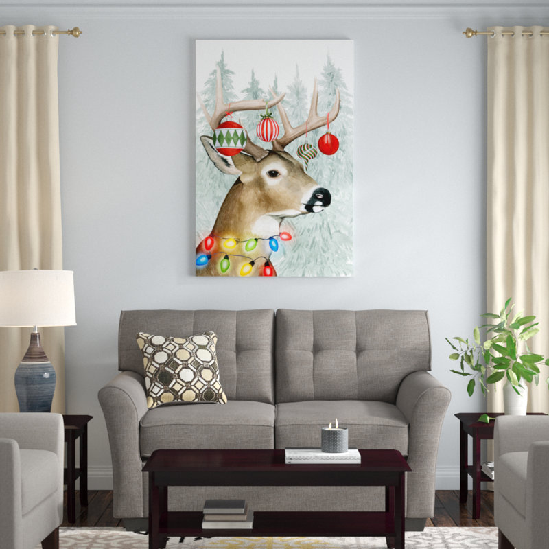 Festive Forest Collection B by Grace Popp - Painting Print, 122cm H x 81cm W x 3.18cm D, Wrapped Canvas