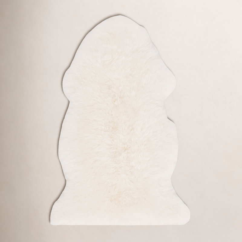 Mera Sheepskin Indoor Rug, Rectangle 2' x 3'