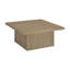 Table basse moderne carrée avec motif sculptural-992804242