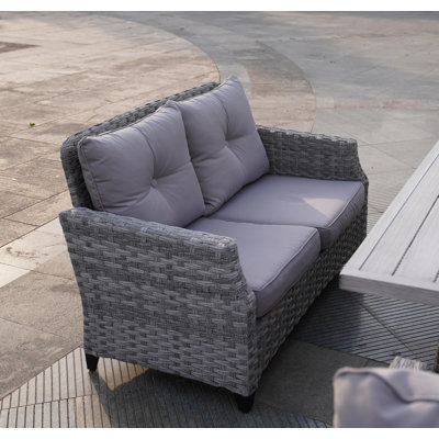 Causeuse d'extérieur avec coussin Harnadar