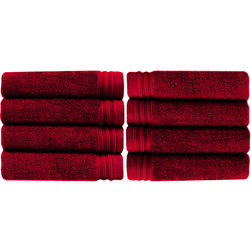 Raquel Midweight Hand Towel, Burgundy