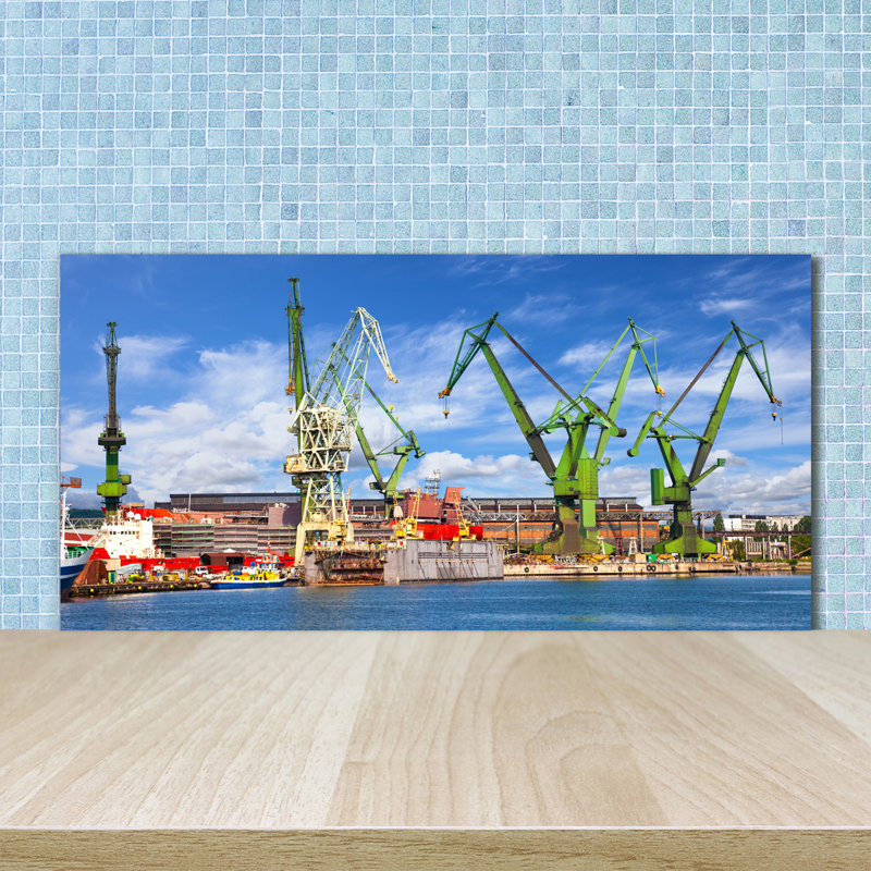 Luke 50cm W x 100cm L Glass Peel and Stick Panel