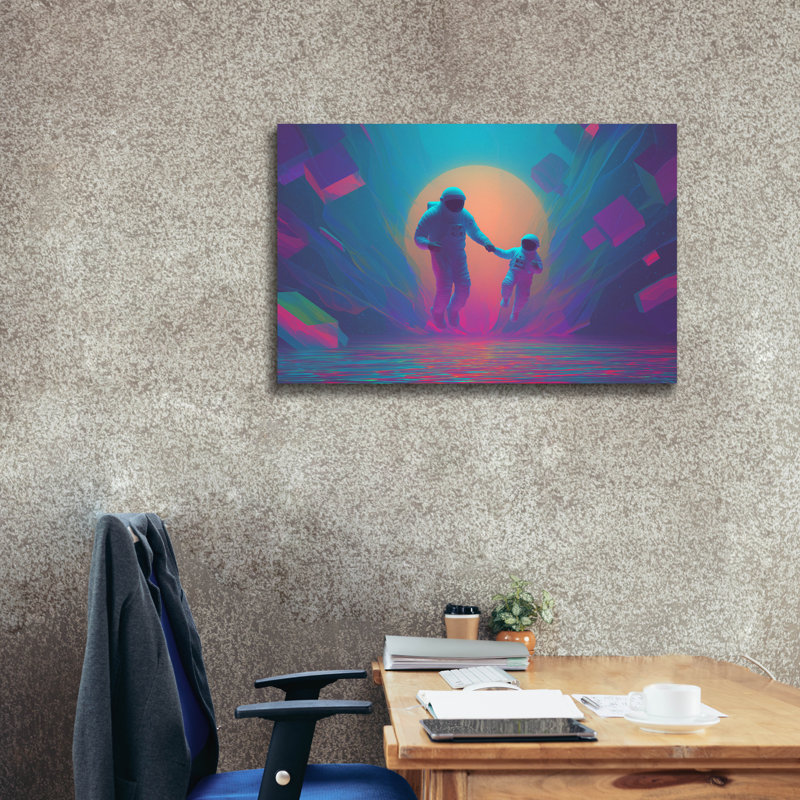 Toile épique Graffiti «Stellar Legacy» par Ann Klee, 40 po x 26 po, H 26 po x l 40 po