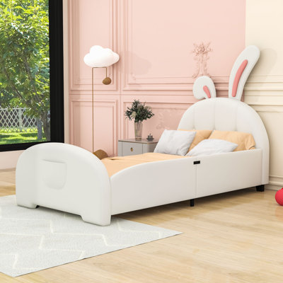 Lit plateforme en cuir Axeton