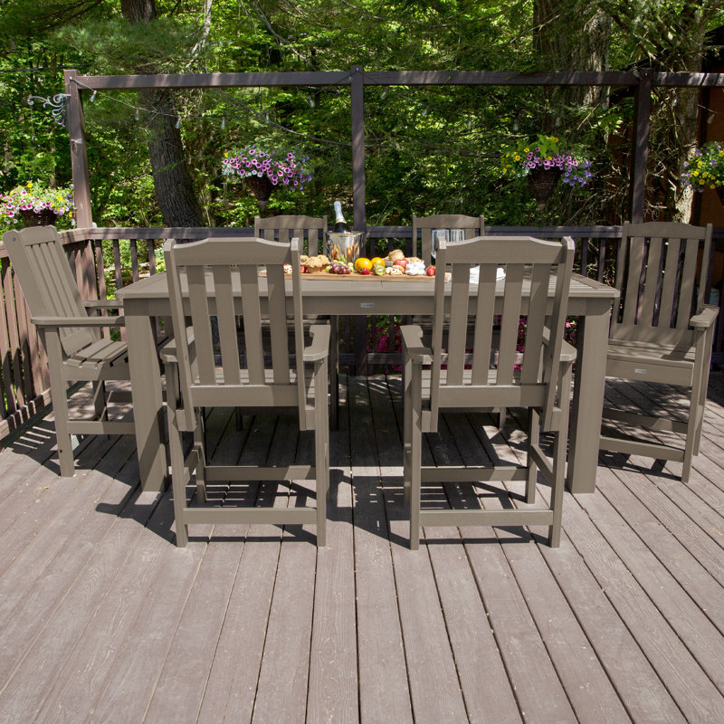 Ensemble repas pour 6 personnes Kile, Brun bois, L 84 po x l 42 po x H 36 po
