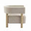 Fauteuil d'appoint rembourré Boucle
