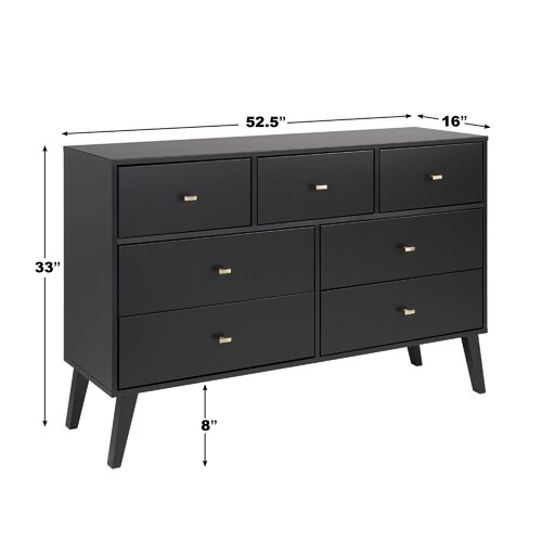 Mercury Row® Alyssa 7 - Drawer Dresser & Reviews | Wayfair