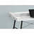 Computer Desk, Home Office, Laptop, Storage Shelves, 48"L, Work, White Marble Look Laminate, Black Metal, Contemporary, Modern-17395553