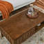 Table basse cannelée moderne Mid Century