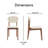 Elle Decor Coralie Mid-Century Modern Upholstered Dining Chair-36518200