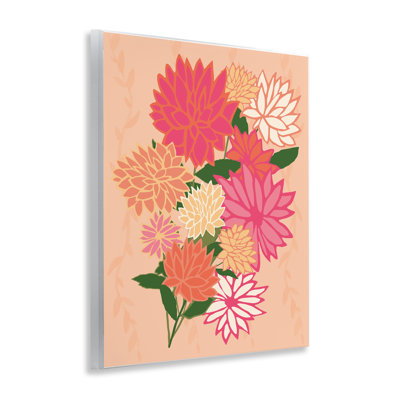  "Dahlia Petal Outline", art mural par Michelle Ingari Designs