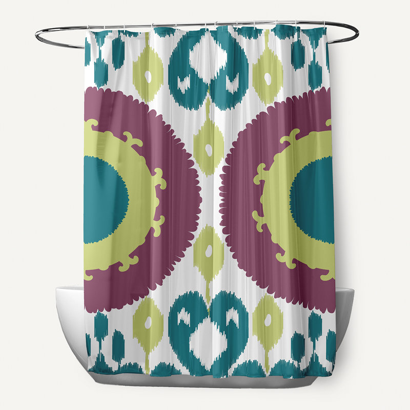 Feltner Floral Shower Curtain, Purple