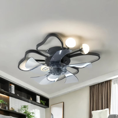 Mcnear 40.6Cm LED Ceiling Fan with Remote Control and Light Kit Included