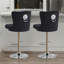 Swivel Velvet Counter Height Bar Stools With Lion Head Pull Ring For Kitchen Island-2125177598