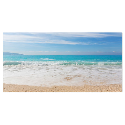 «Permit White Waves Kissing Beach Sand», photographie