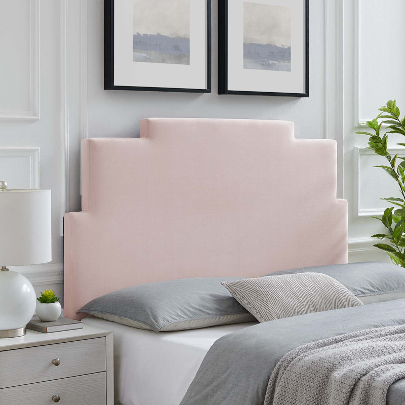 Modway Kasia Performance Velvet Headboard, Pink, Queen