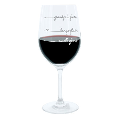 Gravur-Weinglas XL Grandpas Glass Handwriting