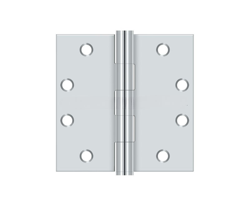 Steel Butt Bearing Hinge, Polished Chrome