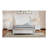 Full Size Wood Platform Bed Frame,Retro Style Platform Bed With Wooden Slat Support,White