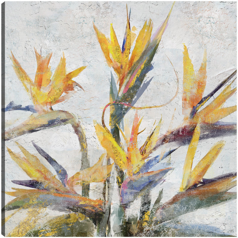 Bird of Paradise Wrapped Canvas Art Print, 28" x 28"