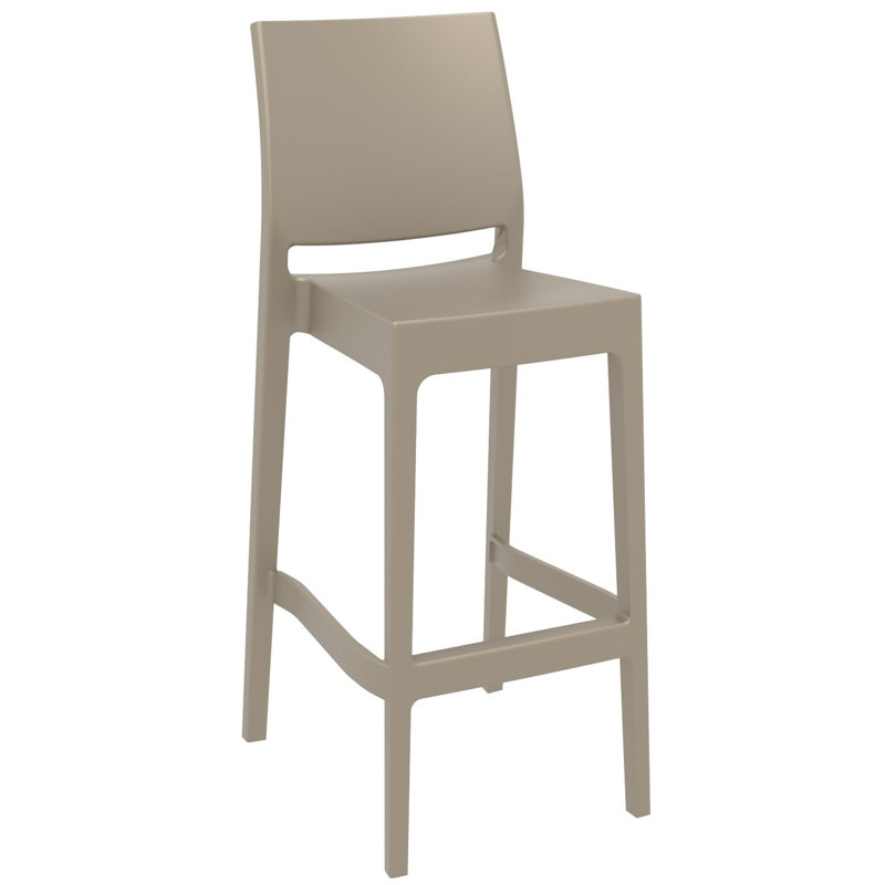 Tabouret de bar Adrienne, Taupe, 29.5"