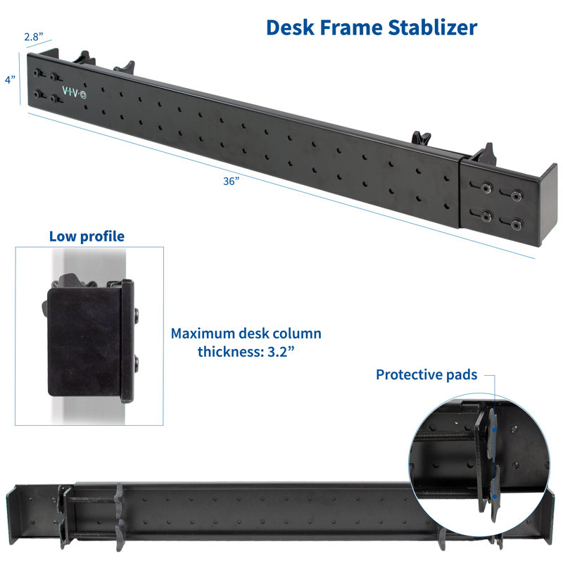 Clamp-on Desk Stabilizer