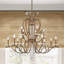 Lustre classique 15 lumières à abat-jour