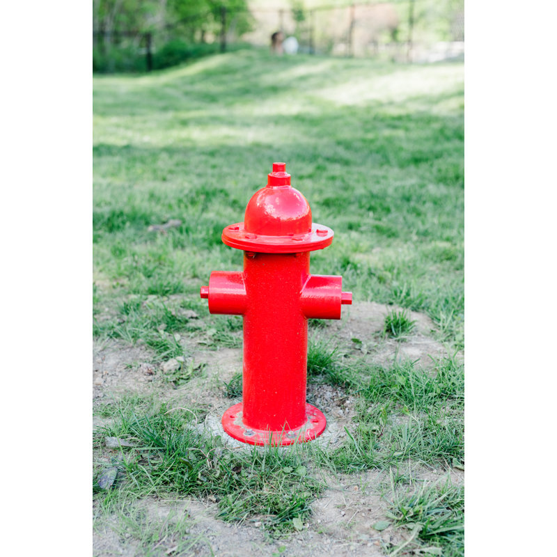 Red Plastic Surface Mounted Fire Hydrant for Dog Parks