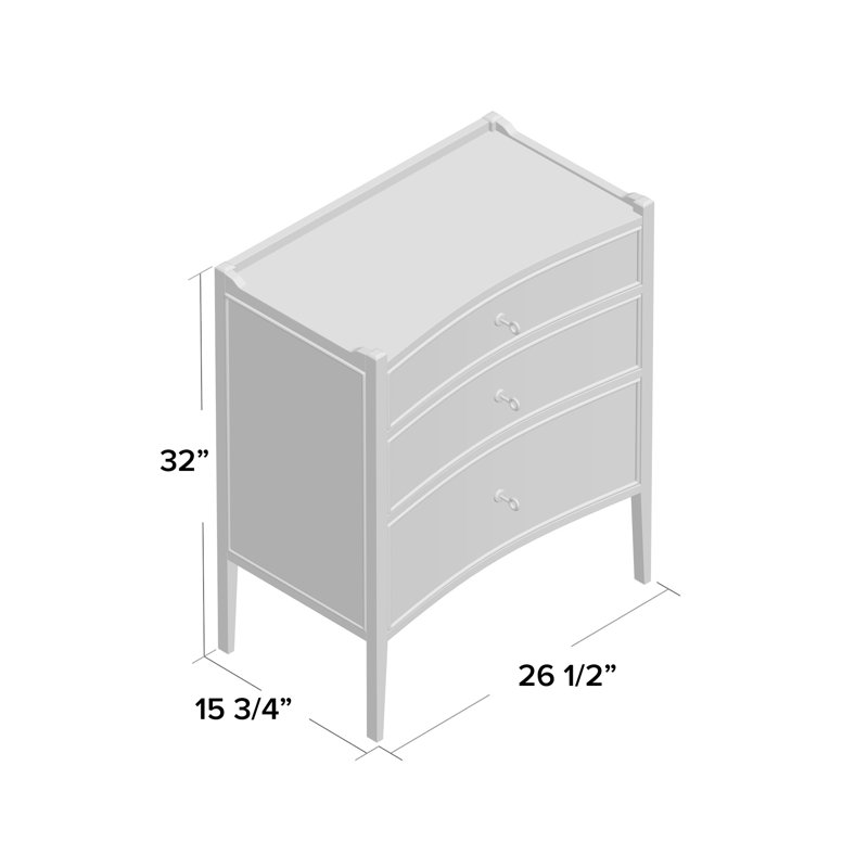 Janice 3 Drawer Accent Chest