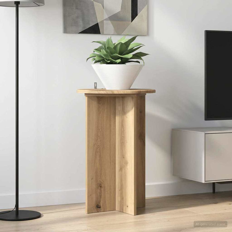 1 Tier Plant Stand Set of 2, 60cm H x 40cm W x 40cm D, Artisan Oak