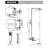 Wall Mount Rainfall Shower System With Handheld Spray-126019296