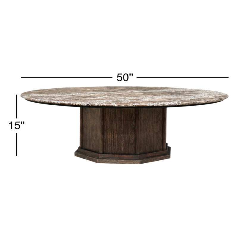 Pavlo Coffee Table-Dark Brown Acacia