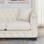 Canapé Chesterfield moderne de 77 pouces en velours, canapé 3 places, dossier capitonné-593899707
