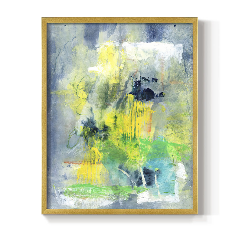 «Sweet Things I», reproduction encadrée - bois massif, Or, H 14 po x l 11 po