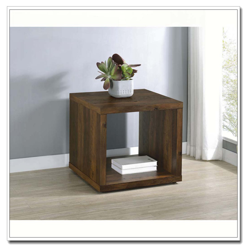 Table de bout d'appoint Flint, Brun
