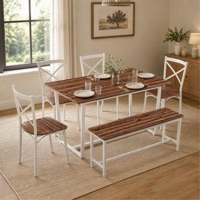 Ensemble de table de cuisine 6 pièces pour la cuisine, le coin repas et le salon
