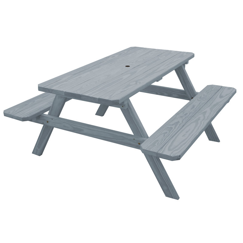 Driscilla Patio Dining Set with Rectangular Table, Gray, 55 x 60 x 30