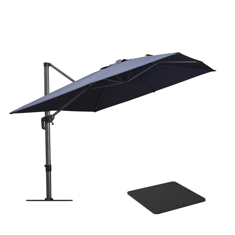 Rhim 9' x 11' Rectangular Cantilever Umbrella, Navy