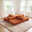 78.8" Compression Sofa, Convertible Floor Sofa Bed, Corduroy Fabric, For Living Room, Bedroom-1182457331