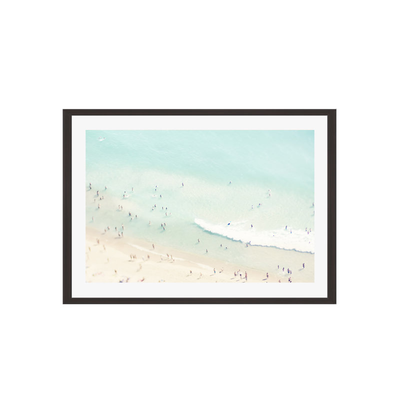 Tully "Beach Summer Love II" Print, Black Floater Framed, No, 8" H x 12" W x 2" D